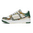 Фото #3 товара Puma Liberty X Slipstream Floral Lace Up Womens Green, Multi, Off White Sneaker