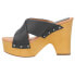 Фото #3 товара Dingo Driftwood Studded Platform Womens Black Casual Sandals DI849-001