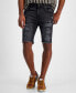 ფოტო #8 პროდუქტის Men's Slim-Fit Destroyed Denim Shorts