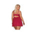 Rosalyne Babydoll and Thong Red Size S/M