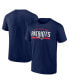 Фото #1 товара Men's Navy New England Patriots Big and Tall Arc and Pill T-shirt