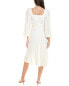 Ungaro Margot Midi Dress Women's White Xs - фото #2