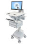 Фото #1 товара Ergotron StyleView - Multimedia cart - Aluminium - Grey - White - Aluminium - Plastic - Zinc steel - Flat panel - 16.8 kg - 61 cm (24")