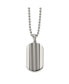 Фото #1 товара Black Enamel Stripes Dog Tag Ball Chain Necklace