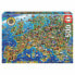 EDUCA BORRAS 500 Pieces Mapa De Europa Wooden Puzzle