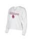 ფოტო #1 პროდუქტის Women's White Oklahoma Sooners Sienna Notch Neck Long Sleeve T-shirt
