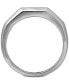 ფოტო #4 პროდუქტის Men's Diamond Double Row Ring (1 ct. t.w.) in 10k White Gold and 10k Yellow Gold