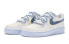 【定制球鞋】 Nike Air Force 1 Low 空军一号 西部牛仔 解构 手绘喷绘 低帮 板鞋 女款 米白蓝 / Кроссовки Nike Air Force DD8959-100