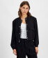 Фото #1 товара Petite Snap-Up Bomber Jacket, Created for Macy's