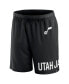 Фото #3 товара Men's Black Utah Jazz Free Throw Mesh Shorts
