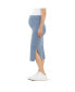 Maternity Dani Knit Skirt denim marle, Small - фото #2