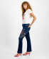 Фото #7 товара Women's Hermosa Low-Rise Floral-Graphic Jeans