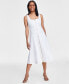 Фото #1 товара Women's Cotton Zip-Front Denim Dress, Created for Macy's