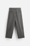 PLEATED CHINO TROUSERS