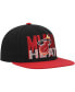 Men's Black Miami Heat SOUL Cross Check Snapback