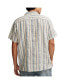 Фото #2 товара Men's Striped Linen Camp Collar Shirt