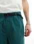 Vans belted baggy shorts in dark green