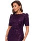 Фото #4 товара Women's Sequined Lace Gown