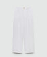 Women's Darts Detail Linen Trousers