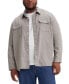 ფოტო #1 პროდუქტის Men's Big & Tall Relaxed Fit Button-Front Worker Shirt
