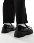 Фото #6 товара ASOS DESIGN – Schwarze Loafer mit dicker Sohle und Quasten