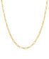 Фото #1 товара Italian Gold children's Paperclip Link 13" Chain Necklace in 14k Gold