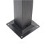 CORDOBA Aluminium-Pergola Grau 3 x 3 m