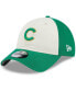 ფოტო #1 პროდუქტის Men's White, Green Chicago Cubs 2024 St. Patrick's Day 9TWENTY Adjustable Hat