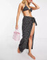 The Frolic Winnie maxi sarong in black floral