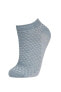 Kadın 5'li Pamuklu Patik Çorap B6033axns