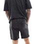 Фото #4 товара ONLY & SONS sweat short co-ord in washed black