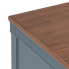 Nightstand Blue Natural Fir wood MDF Wood 50 x 38 x 72 cm