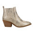 Фото #1 товара Corkys Potion Round Toe Chelsea Booties Womens Gold Casual Boots 80-0042-988