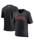 Фото #1 товара Men's Black Arizona Diamondbacks Authentic Collection Pregame Raglan Performance V-Neck T-shirt