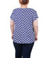 Фото #2 товара Plus Size Short Extended Sleeve Top