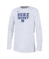 ფოტო #3 პროდუქტის Big Boys White Duke Blue Devils 2024 On-Court Bench Energy T-shirt