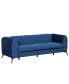 Фото #1 товара 85.5" Velvet Upholstered Sofa With Sturdy Metal Legs, Modern Sofa Couch With Button Tufted