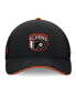 Men's Black Philadelphia Flyers 2024 NHL Draft on Stage Trucker Adjustable Hat Черно-оранжевый - фото #2