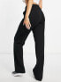 Фото #2 товара Only elasticated waist wide leg trousers in black