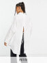 Фото #1 товара Vero Moda Petite Aware open tie back longline shirt in white