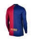 Men's Royal Barcelona 2024/25 Home Long Sleeve Replica Jersey