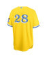 Фото #3 товара Men's J.D. Martinez Gold Boston Red Sox City Connect Replica Player Jersey