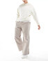 Фото #8 товара Jack & jones wide fit corduroy parachute pants in beige