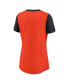 Women's Orange San Francisco Giants Hipster Swoosh Cinched Tri-Blend Performance Fashion T-shirt