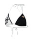 Women's Black, White LSU Tigers Play Action Bikini Top