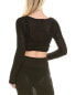 Фото #2 товара Onia Textured Linen Wrap Sweater Women's Black M