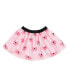 Little and Big Girls Pink Bow Tutu Skirt