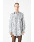 ფოტო #3 პროდუქტის Women's Sequin Shirt Dress