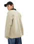 Dickies duck canvas unlined chore jacket in light tan