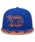 Фото #2 товара Бейсболка New Era мужская синяя New York Knicks 2024 NBA All-Star Game Rally Drive Flames 9FIFTY Snapback Hat